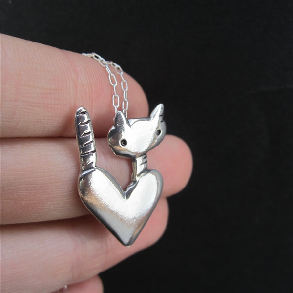 Dreamboat Sterling Silver Cat Necklace for Women Mama Cat India | Ubuy